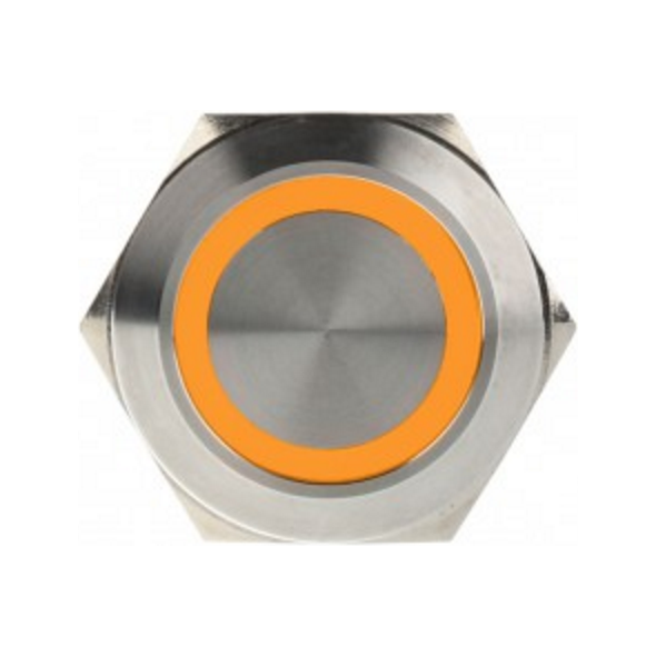 DimasTech Przełącznik LED 25mm Pomarańczowy (PD059)