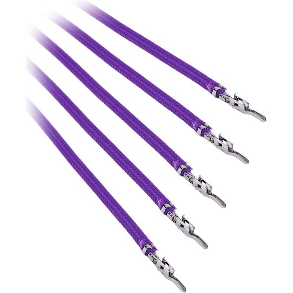 BitFenix Kable bez złącz, 0.6m, Fioletowy (BFX-ALC-60CMLP-RP)