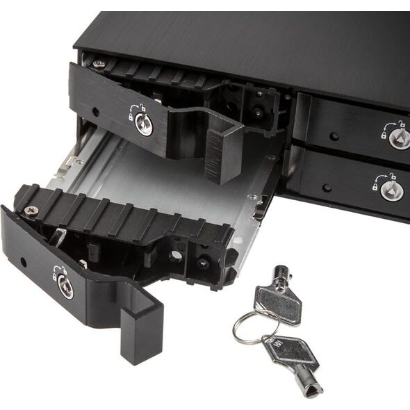 Kieszeń SilverStone na 4x 2.5" HDD / SSD, 5.25", SATA3 (SST-FS204B)