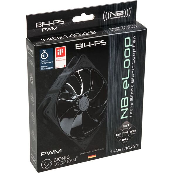 Wentylator Noiseblocker NB-eLoop Fan B14-PS (ITR-B14-PS-BL)
