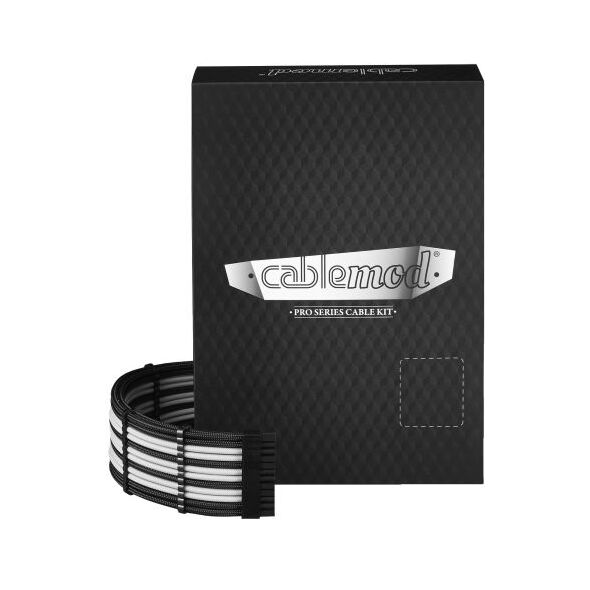 CableMod Zestaw kabli, Czarno-biały (CM-PCSI-FKIT-NKKW-R)