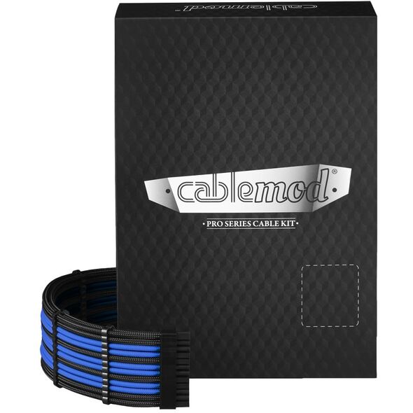 CableMod Zestaw kabli, Czarno-niebieski (CM-PCSR-FKIT-NKKB-R)