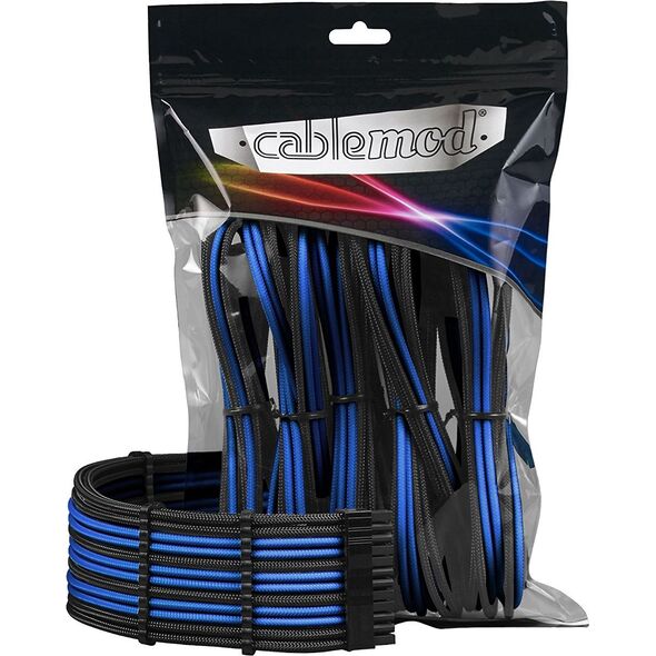 CableMod Zestaw kabli, 0.45m, Czarny (CM-PCAB-BKIT-NKKB-3P)