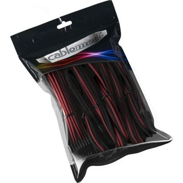 CableMod Zestaw kabli, Czarno-czerwony (CM-PCAB-BKIT-NKKBR-3)