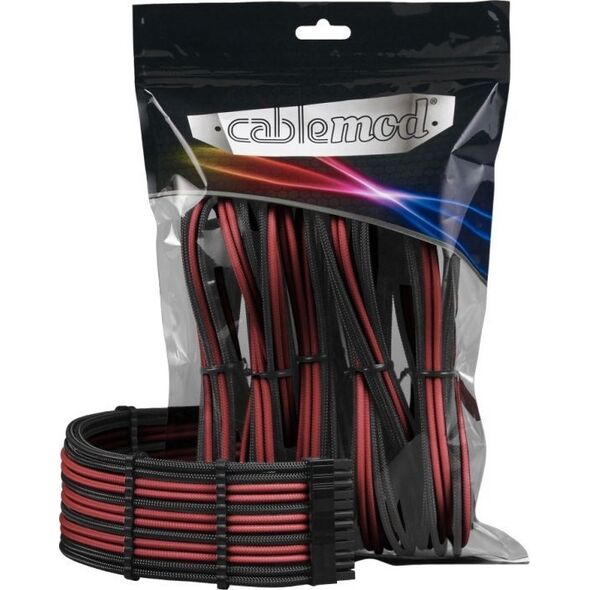CableMod Zestaw kabli, Czarno-czerwony (CM-PCAB-BKIT-NKKBR-3)