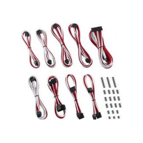 CableMod Zestaw kabli, Biało-czerwony (ZUAD-1032)