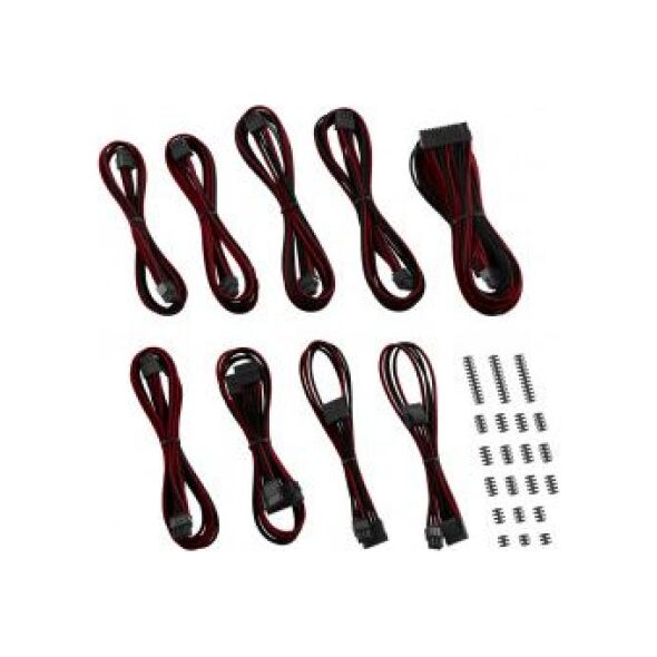 CableMod Zestaw kabli, Czarno-czerwony (ZUAD-1022)