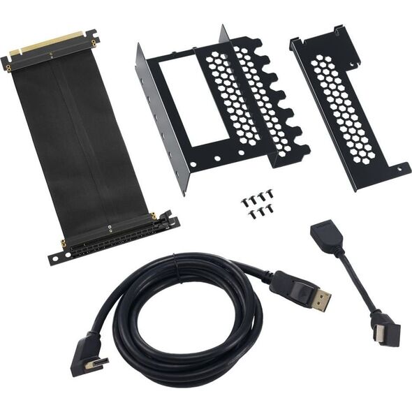 CableMod Pionowy uchwyt karty graficznej z przewodem riser PCIe x16 (CM-VPB-HDK-R)