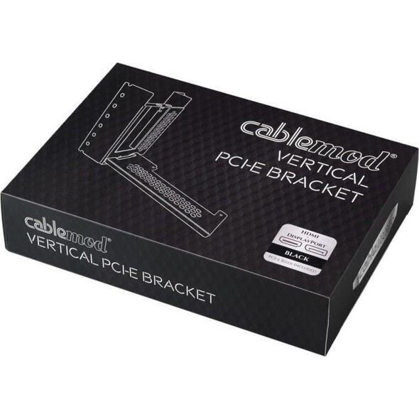 CableMod Pionowy uchwyt karty graficznej z przewodem riser PCIe x16 (CM-VPB-HDK-R)