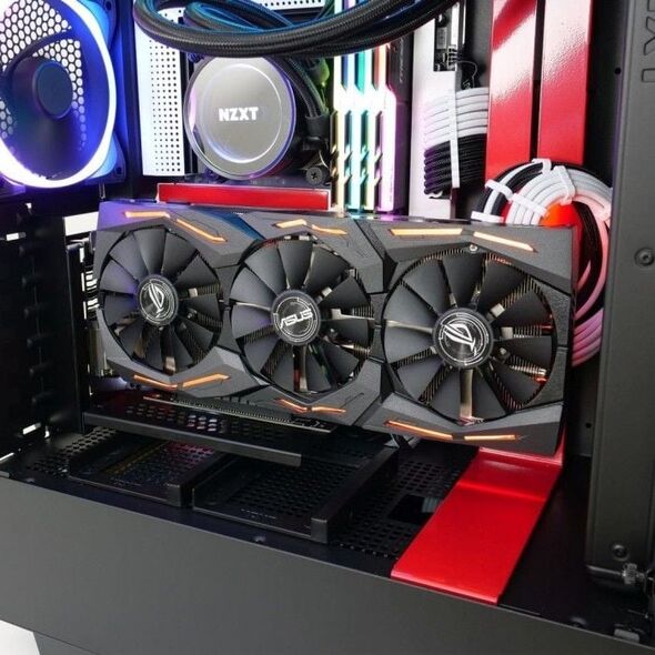 CableMod Pionowy uchwyt karty graficznej z przewodem riser PCIe x16 (CM-VPB-HDK-R)