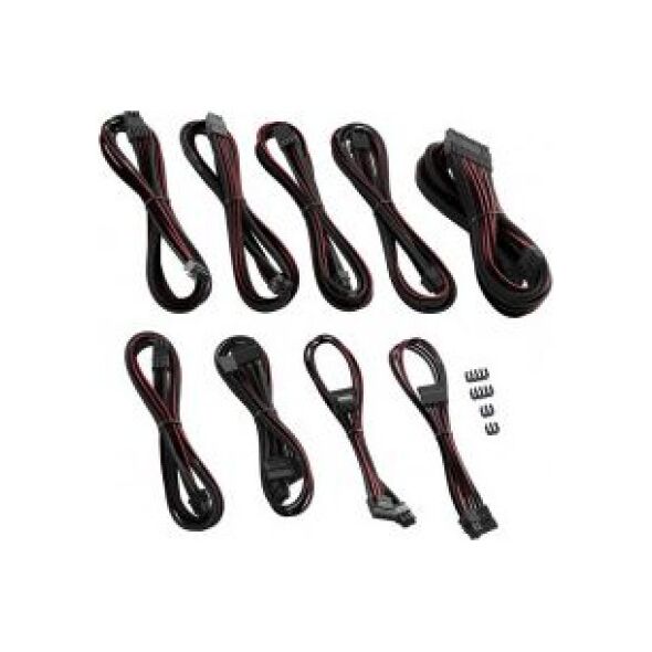 CableMod Zestaw kabli, Czarno-czerwony (ZUAD-933)