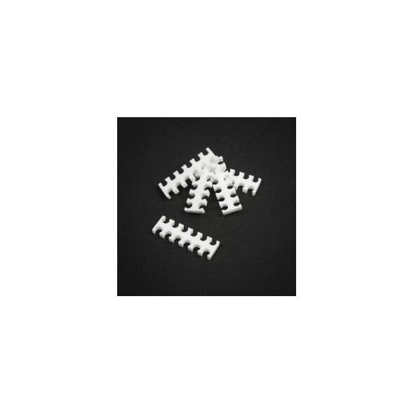 King Mod Services Grzebień na kable 12 otworów 3mm Biały 5 sztuk (ZUUV-115)