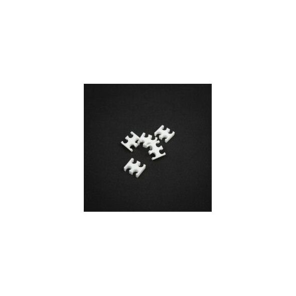 King Mod Services Grzebień na kable 4 otwory 3mm Biały 5 sztuk (ZUUV-160)