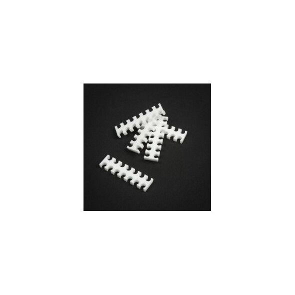 King Mod Services Grzebień na kable 14 otworów 3mm Biały 5 sztuk (ZUUV-130)