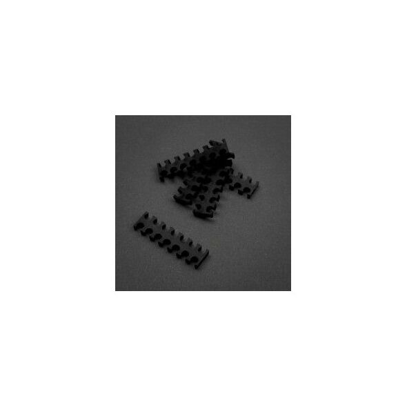 King Mod Services Grzebień na kable 14 otworów 3mm Czarny 5 sztuk (ZUUV-129)