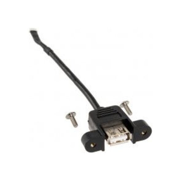 Impactics USB zew. - USB wew., 0.1m, Czarny (GEIP-036)