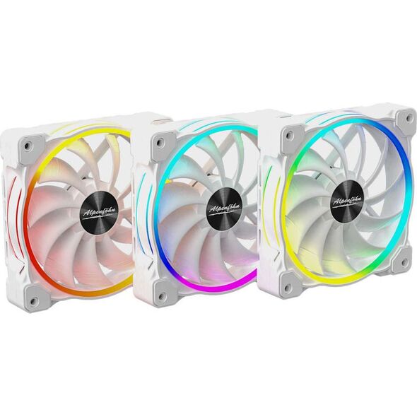 Wentylator Alpenfohn Wing Boost 3 ARGB 120mm High Speed 3-pack Białe (84000000165)