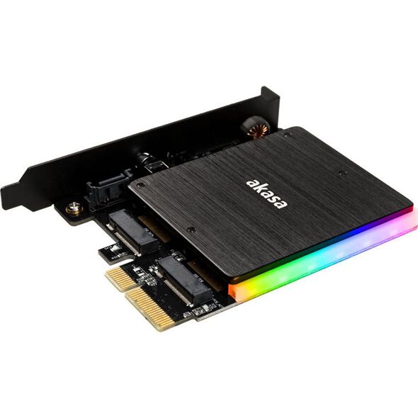 Akasa Adapter na 2 dyski M.2 - PCI-E (AK-PCCM2P-03)
