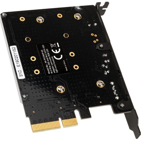 Akasa Adapter na 2 dyski M.2 - PCI-E (AK-PCCM2P-03)
