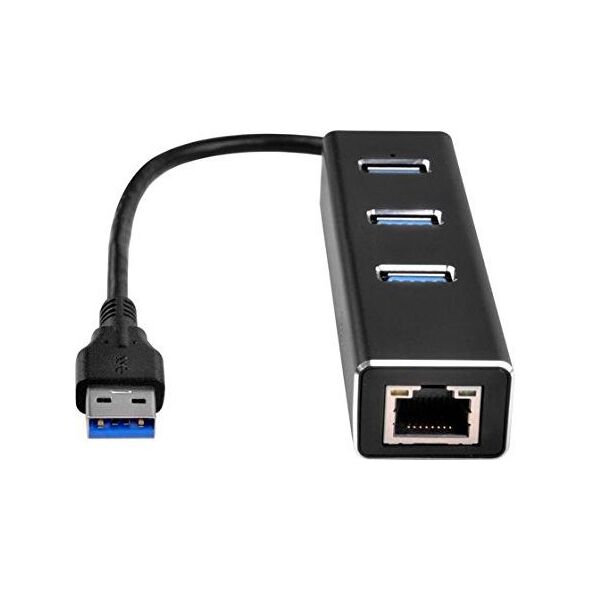 HUB USB SilverStone 1x RJ-45  + 3x USB-A 3.0 (SST-EP04)