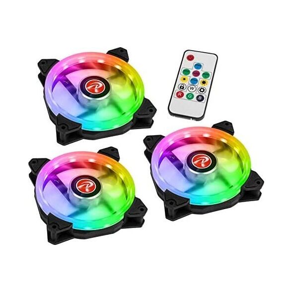 Wentylator Raijintek Iris 12 RBW ADD 3-pack + HUB + Pilot (0R40B00112)