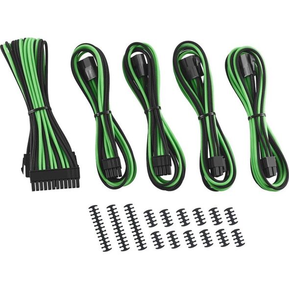CableMod Zestaw kabli, Czarno-zielony (CM-CAB-CKIT-N86KKLG-R)