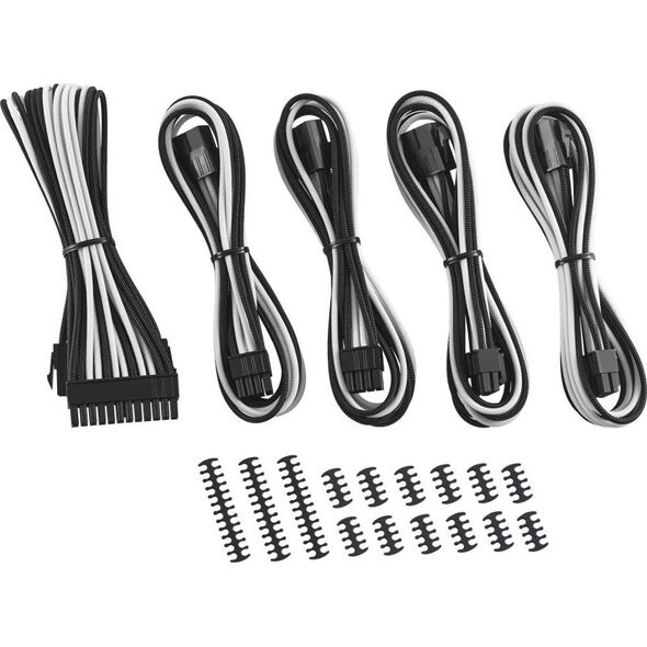 CableMod Zestaw kabli, Czarno-biały (CM-CAB-CKIT-N88KKW-R)