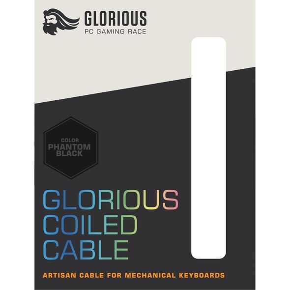 Kabel USB Glorious PC Gaming Race USB-A - USB-C 1.36 m Czarny (GLO-CBL-COIL-BLACK)
