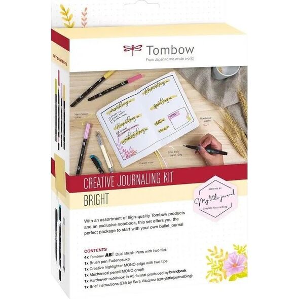 Tombow Creative Journaling Kit Bright 8766601 4003198950290