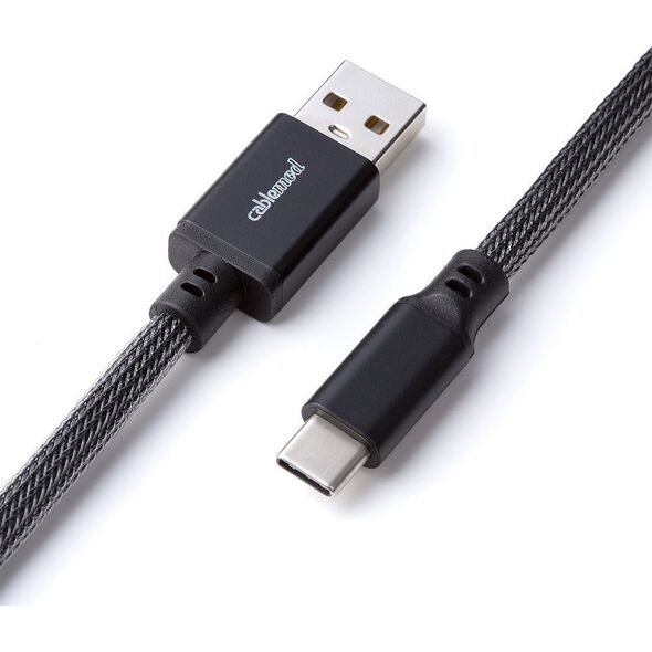 Kabel USB CableMod USB-C - USB-A 1.5 m Szary (CM-PKCA-CKAK-KC150KC-R)