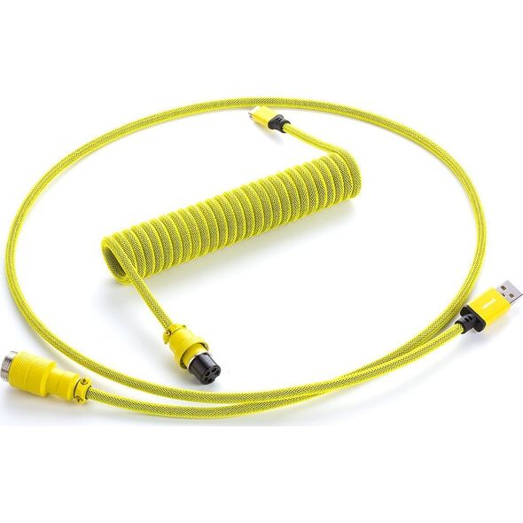 Kabel USB CableMod USB-A - USB-C 1.5 m Żółty (CM-PKCA-CYAY-KY150KY-R)