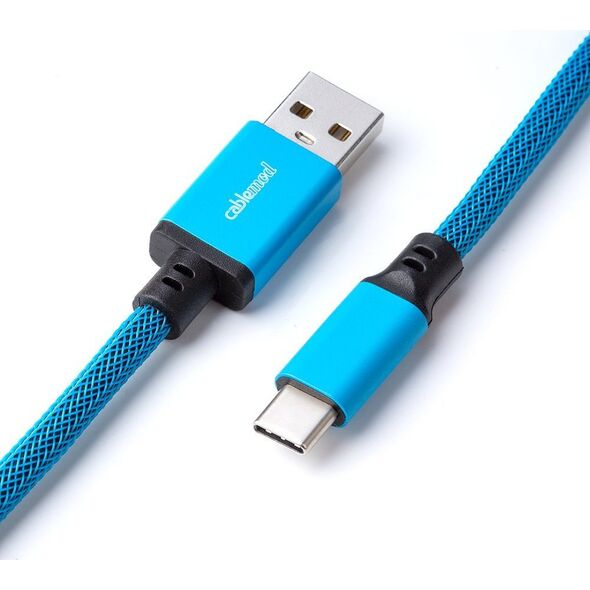Kabel USB CableMod USB-A - USB-C 1.5 m Niebieski (CM-PKCA-CLBALB-KLB150KLB-R)