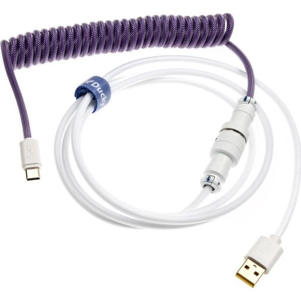 Kabel USB Ducky USB-A - USB-C 1.8 m Biało-fioletowy (DKCC-CTCNC1)