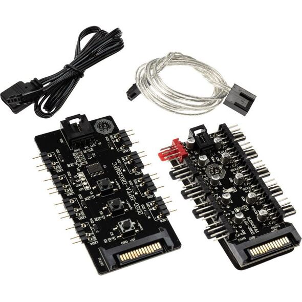 Wentylator BitsPower Notos 120 Digital RGB 3-pack + Hub (BPTA-FX1812NTWH-1)