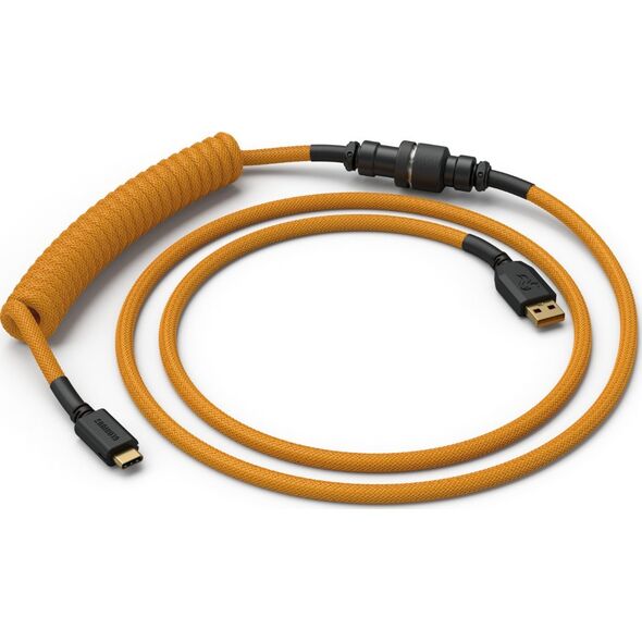 Kabel USB Glorious PC Gaming Race USB-A - USB-C 1.36 m Złoty (GLO-CBL-COIL-GG)