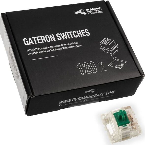 Glorious PC Gaming Race Przełączniki Gateron Green 120 sztuk