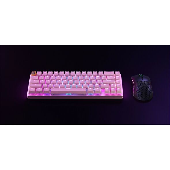Glorious PC Gaming Race Glorious GMMK 2 Compact Tastatur - Fox Switches, ANSI-Layout, pink