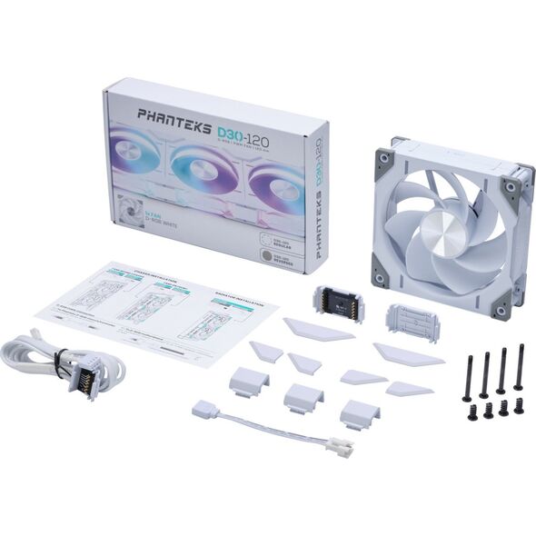 Wentylator Phanteks D30-120 D-RGB Reverse (PH-F120D30R_DRGB_PWM_WT01)