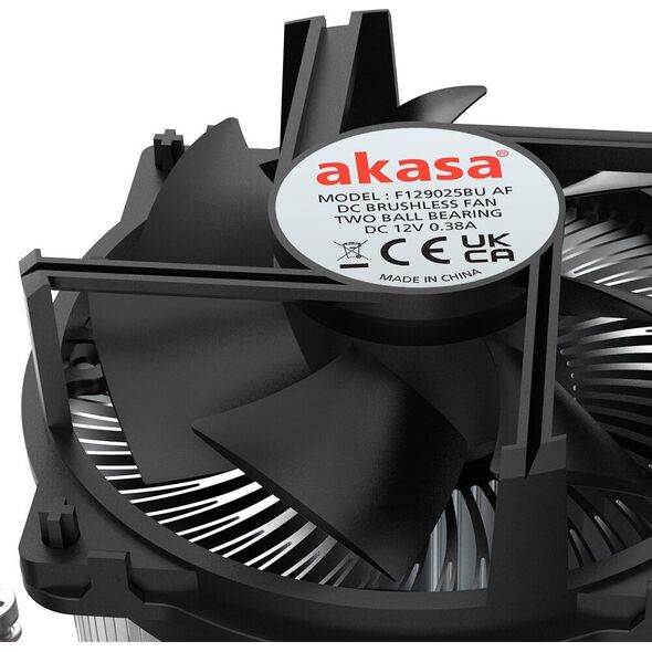 Chłodzenie CPU Akasa Akasa AK-CC6608BP01 Low Profile CPU-Khler - Sockel LGA 1700, 63,2 mm Hhe