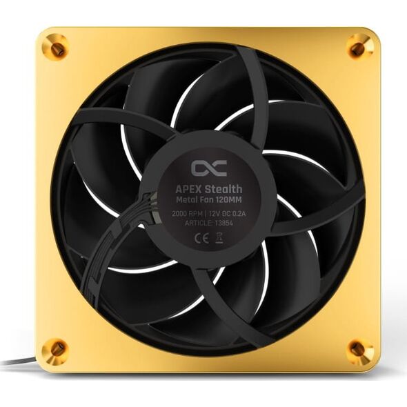 Wentylator Alphacool Apex Stealth Metal 120 mm Złoty (13854)
