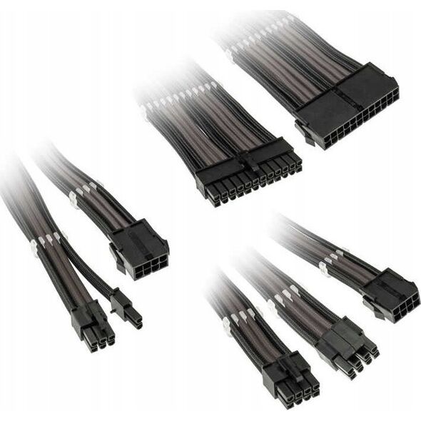 Kolink Kolink Core Adept Braided Cable Extension Kit - Black/Gunmetal