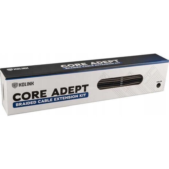 Kolink Kolink Core Adept Braided Cable Extension Kit - Black/Gunmetal