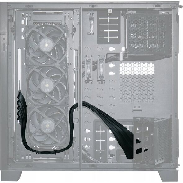 Lian Li Lian Li PW-PCIV-4-90X PCIe 4.0 Riser Kabel - 900mm, schwarz