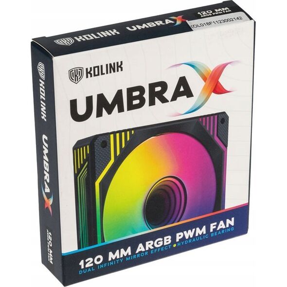 Kolink Kolink Umbra X ARGB High Performance PWM Lüfter - 120mm, schwarz
