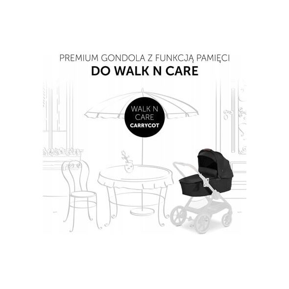 Hauck HAUCK carry Cot WALK N CARE, Dark Grey, 165423