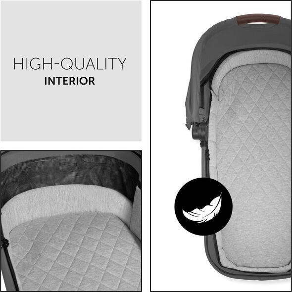 Hauck HAUCK carry Cot WALK N CARE, Dark Grey, 165423