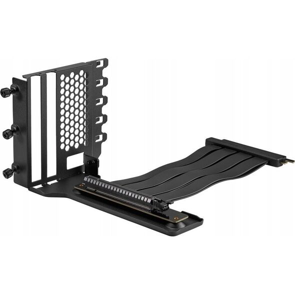 Phanteks PHANTEKS Vertical GPU Bracket II + PCI-E 4.0 x16 riser ribbon cable, 22 cm - black