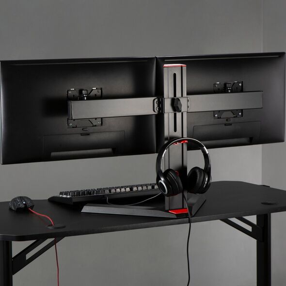 Alterzone Stojak biurkowy na 2 monitory 17" - 27" Pro Duo Gaming (ALZPROD17-27-B)