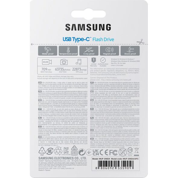 Pendrive Samsung Type-C, 256 GB  (MUF-256DA/APC)