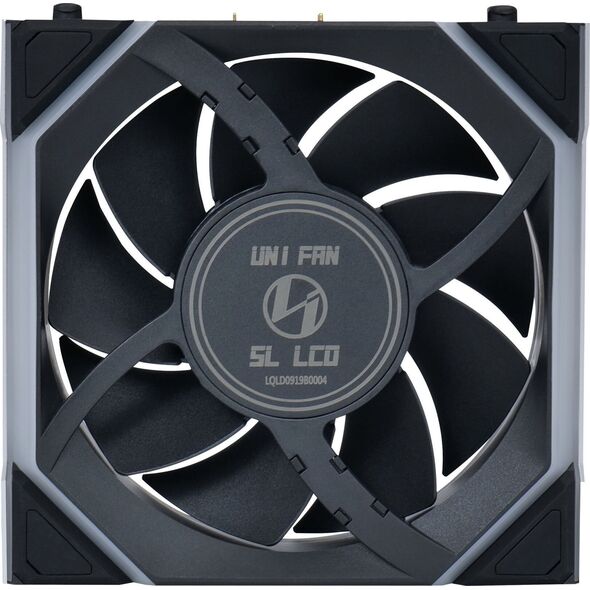 Wentylator Lian Li UNI FAN SL Wireless LCD 120 3-pack czarny (12SLLCD1W3B)